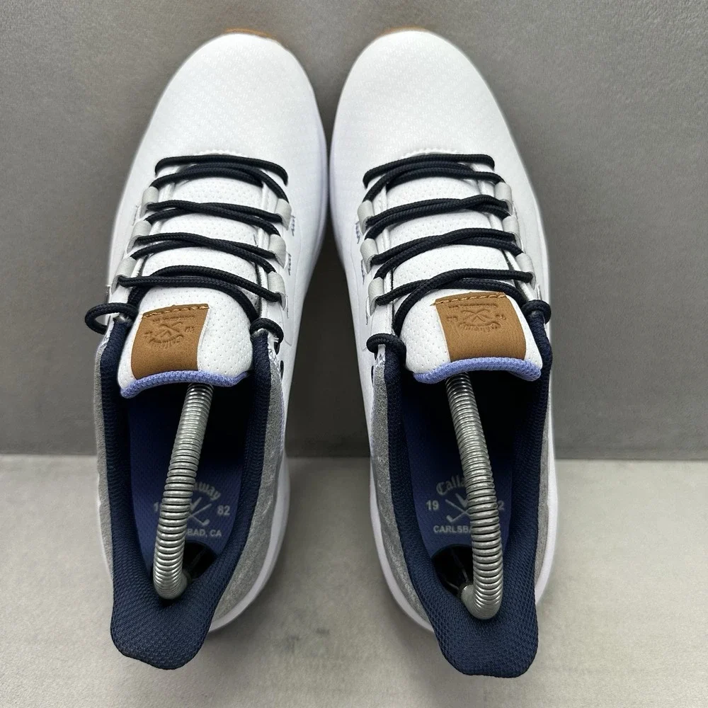 Callaway La Jolla SL Womens Size 8.5 Golf Shoes White / Gray Spikeless EXCELLENT